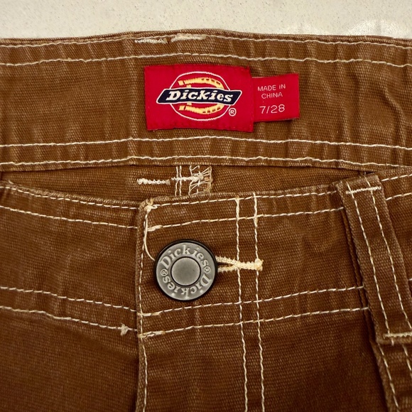 Dickies Cuff Brown Cargo Pants, size 7/28 - Picture 6 of 7